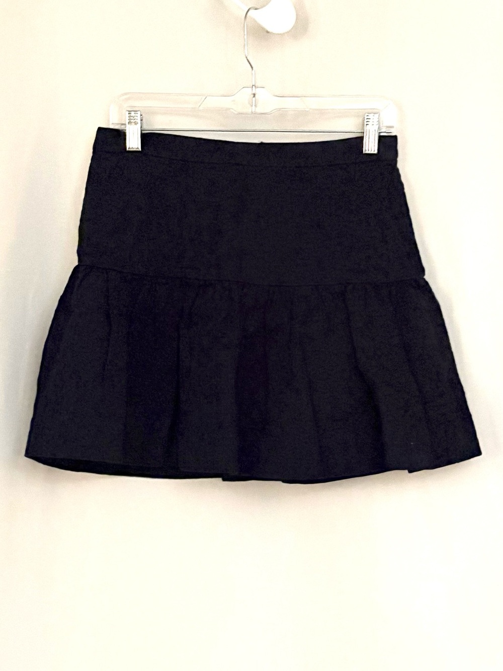 J.Crew Navy Ruffled Circle Mini Skirt